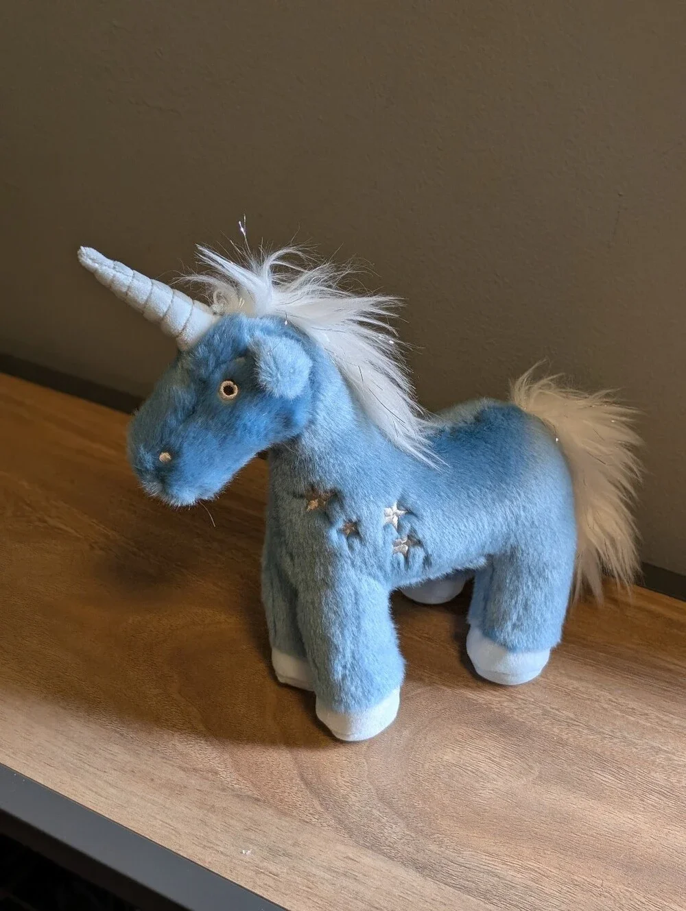 Fluff & Tuff Belle The Blue Unicorn Durable 9